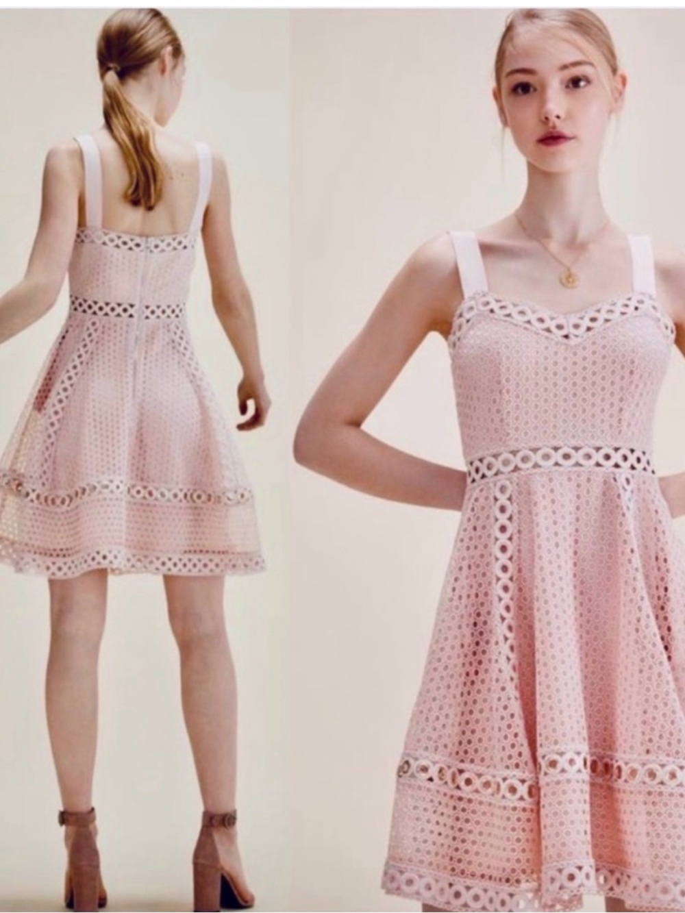 MAJE Ravi Dress Nude Sz 1 (0-2) - Picture 3 of 9